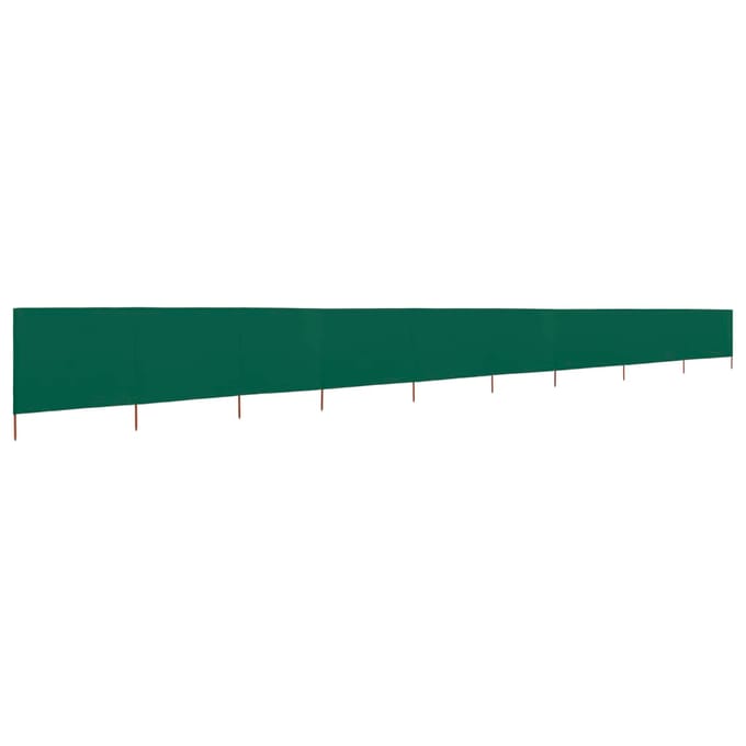 vidaXL - Windscherm - 9-panelen - 1200x80 - cm - stof - groen