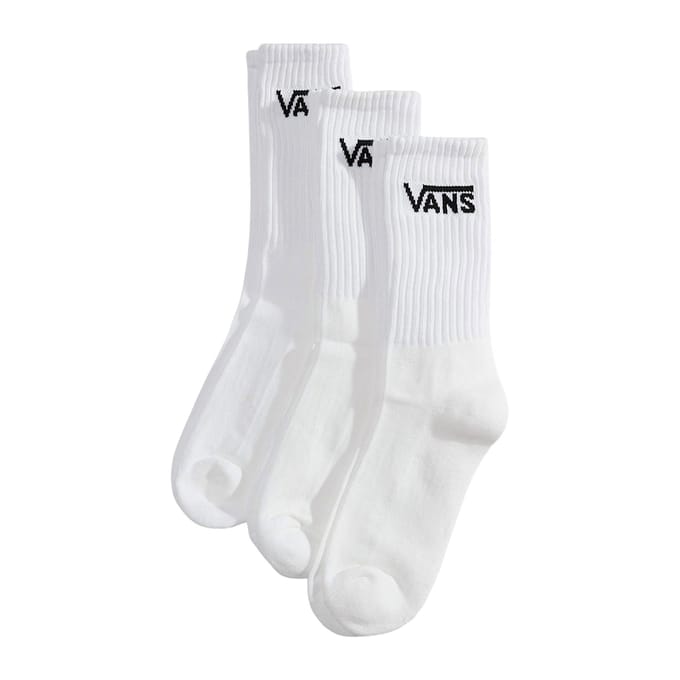 Vans Sokken - Classic Crew (3er Pack) - S tot XL - wit