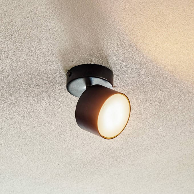 Eko-Light Plafondspot Cloudy 1-lamp zwart
