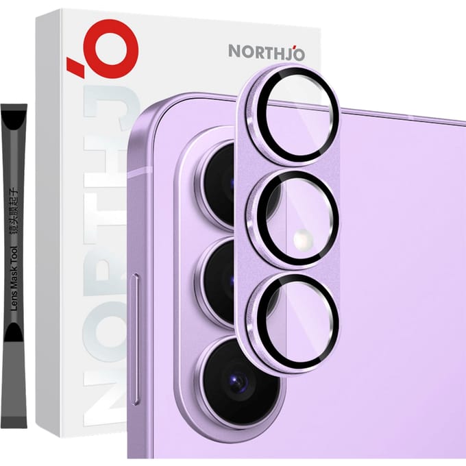 Northjo Samsung Galaxy S26 Full Cover Camera Protector Paars