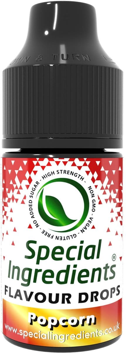 Popcorn Smaak Druppels - 30 ml - Smaakdruppels - Flavour Drops - Moderne Gastronomie - Moleculair Koken - Hersluitbare Pot - Recycled Plastic