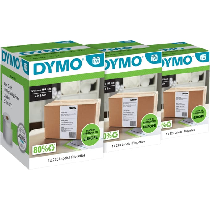 DYMO LabelWriter Extra Grote Etiketten 104 x 159 mm 3-pack