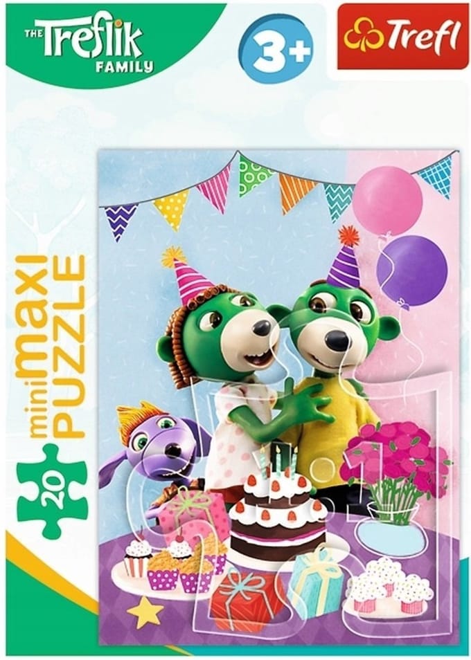 Trefliki Familie Mini Maxi-puzzel 20 stukjes - 22x16cm