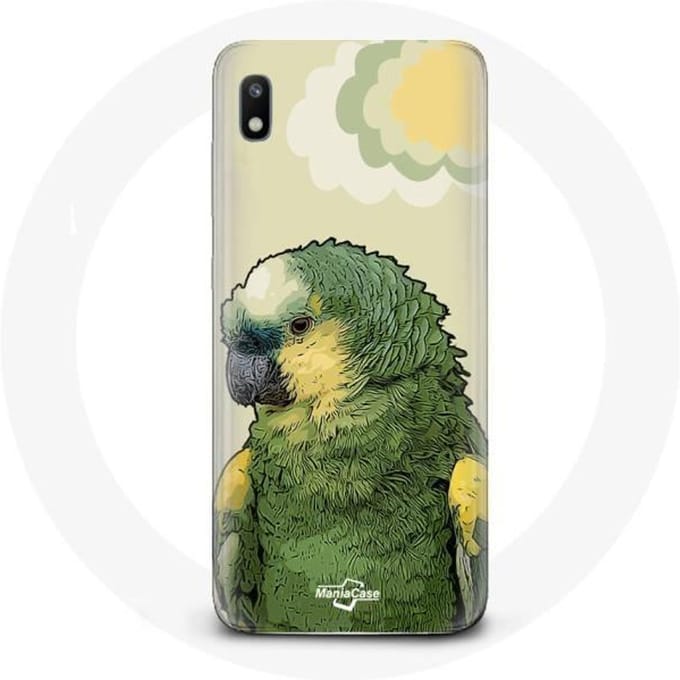 Hoesje voor Samsung Galaxy A10 Amazon Papegaaien Groen