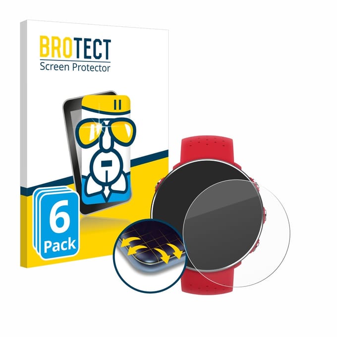 Screenprotector 6 Stuks voor Polar Vantage M Beschermglas transparant