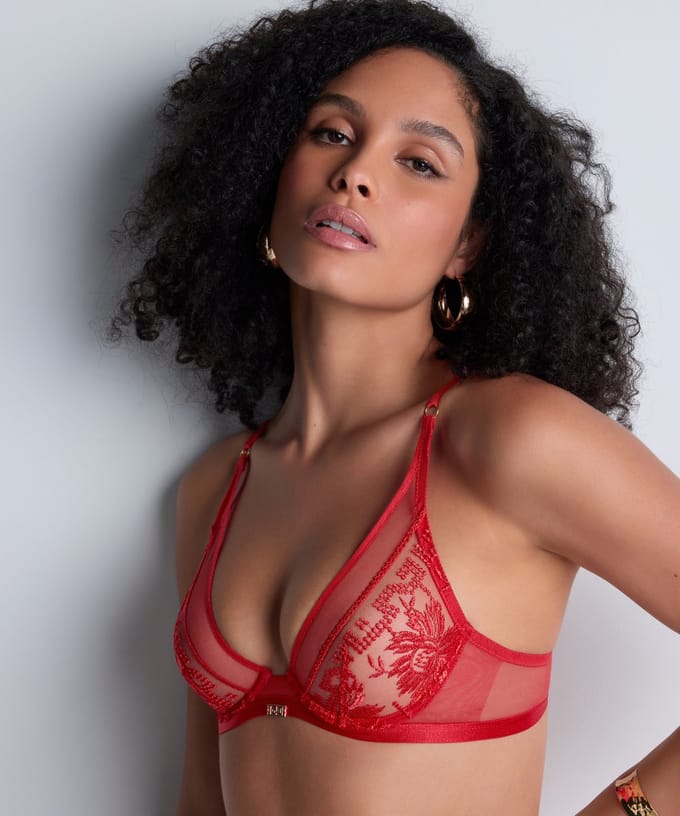 Aubade Rules Of Attraction Triangel BH Flame Rood 80 E