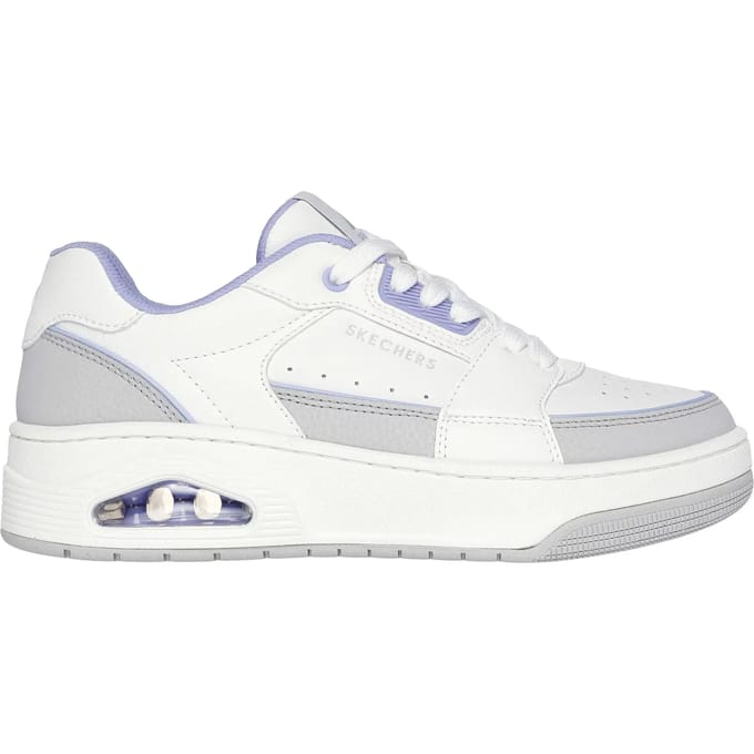 Sneakers Skechers Baskets Uno Court Courted Style blanc et violet