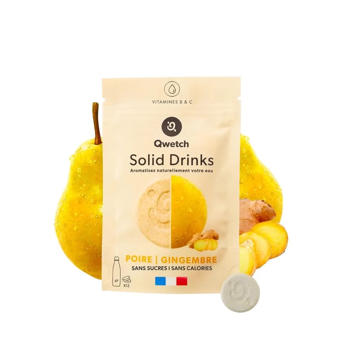Hydratatietabletjes Peren & Gember Qwetch (x12)