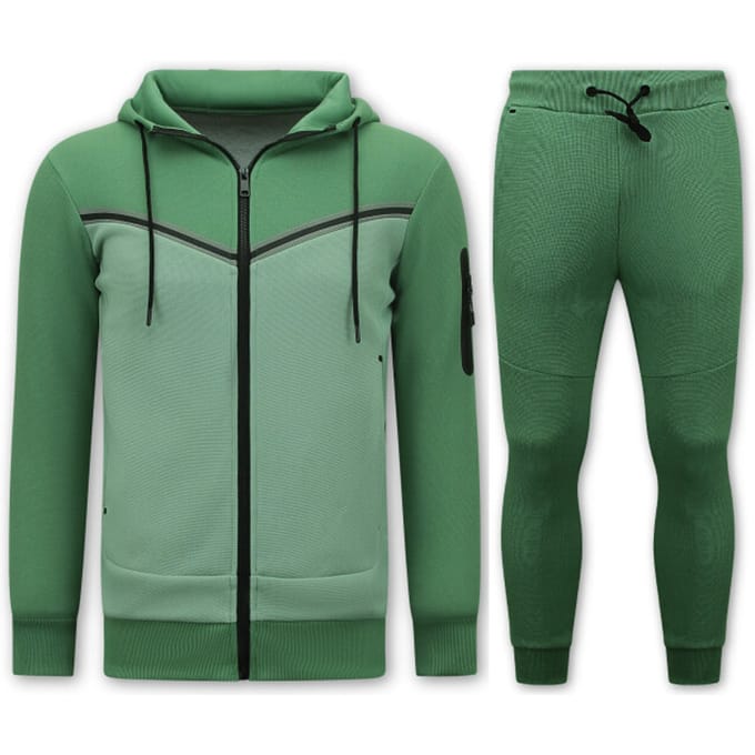 Heren Tracksuit - Joggingpak Heren Volwassenen - 147 - Groen