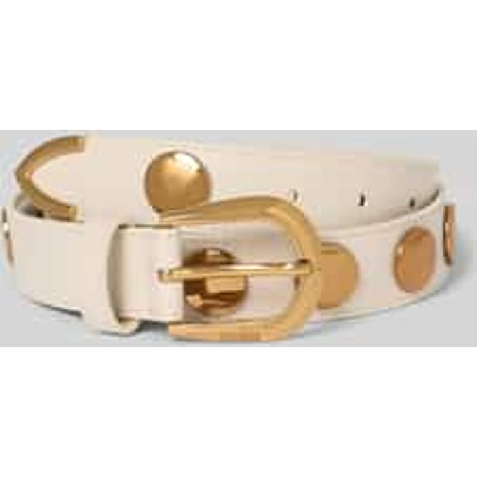 Riem van leer met logo-embossing