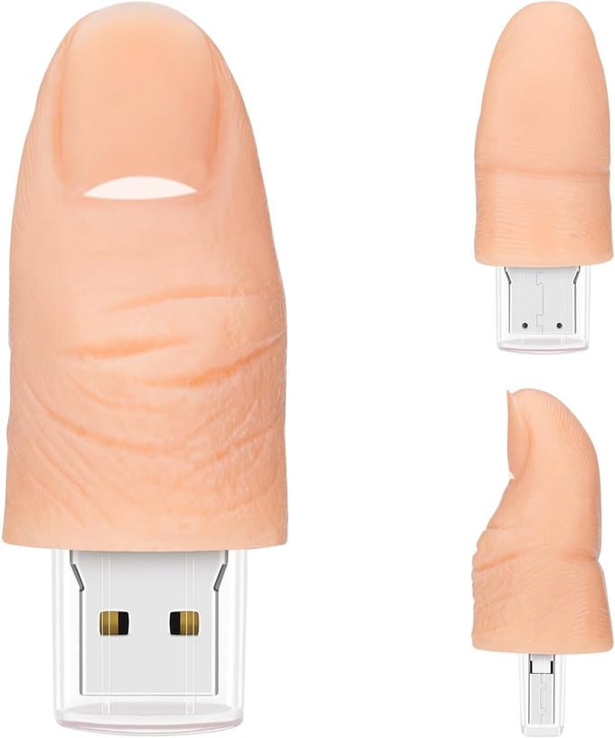 USB-stick 32 GB - Geheugenstick Pendrive - Externe Opslag - Schattig Vinger Design - Compact Lichtgewicht