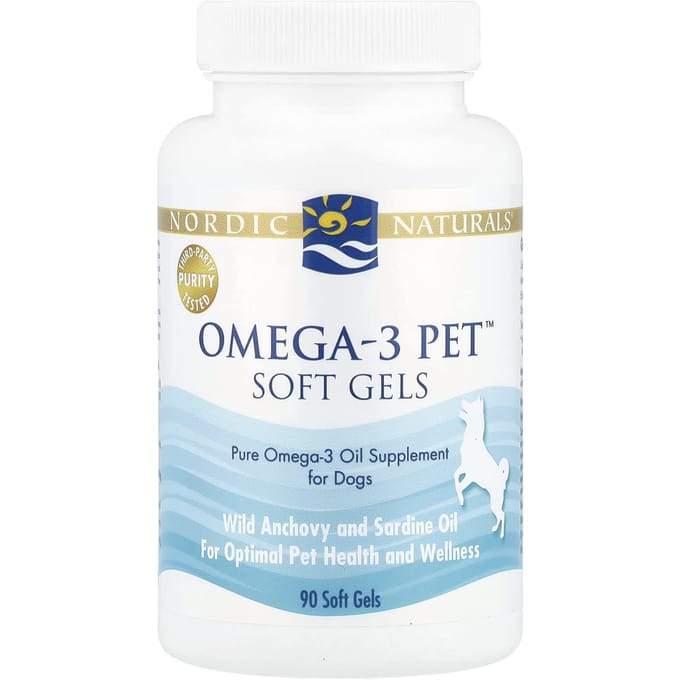 Nordic Naturals, Omega3 Pet, voor honden, 90 softgels white