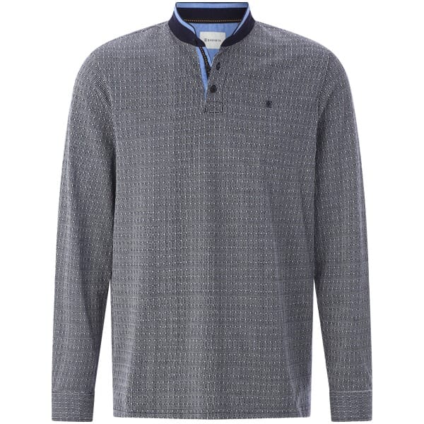 Shirt met lange mouwen TIBERON donkerblauw