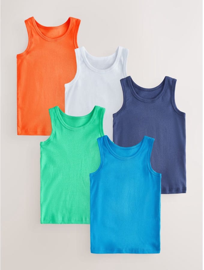 Next - Jongens - Set van 5 hemdjes - Blauw