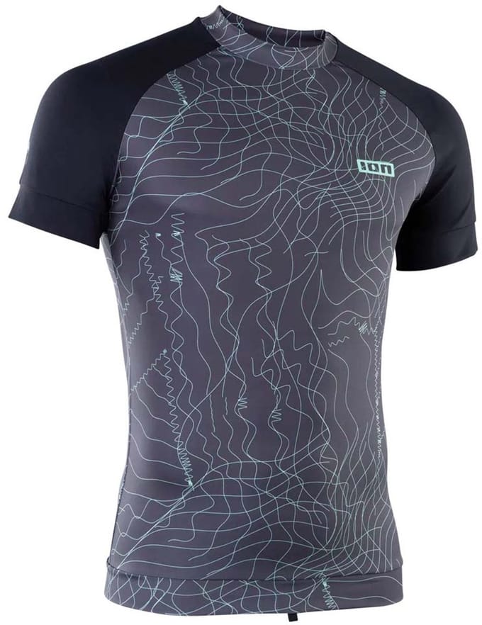 Ion Maze Korte Mouw Rash Guard Grijs M Man