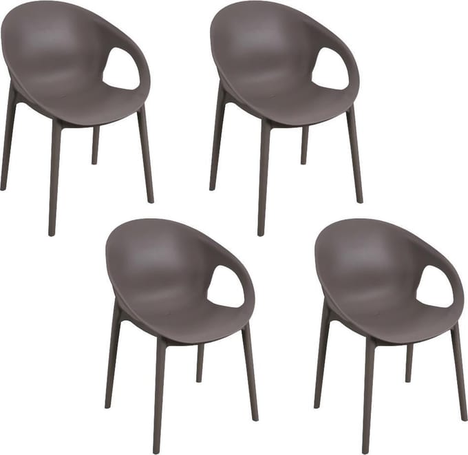 Terrasstoel Cosy (set van 4) - duin - stapelbaar