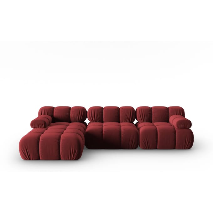 Modulaire-4-zitshoekbank Tropea links velvet | Milo Casa