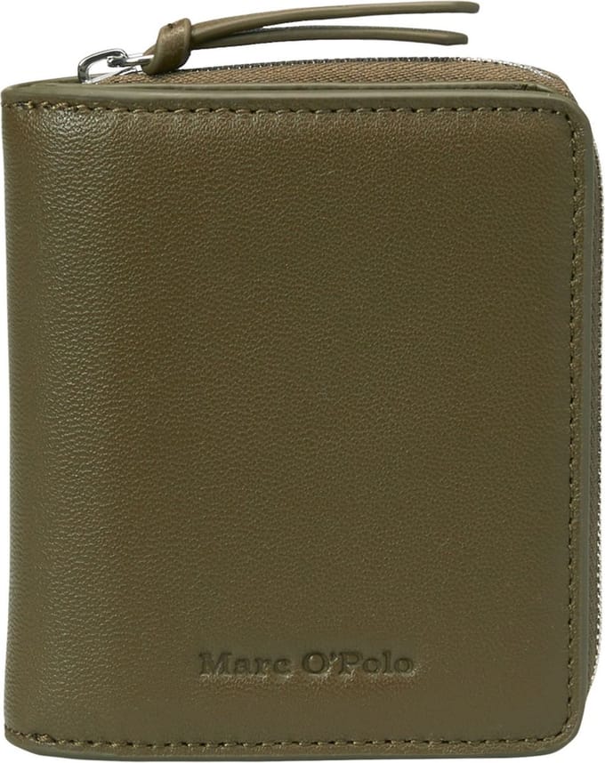 Marc O'Polo Leren Portemonnee Cally Combi Wallet Forest Floor Donkergroen
