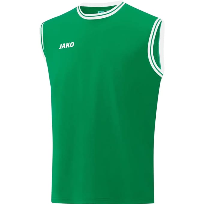 Jako Center 2.0 Basketbalshirt Heren - Wit / Sportgroen | Maat: S