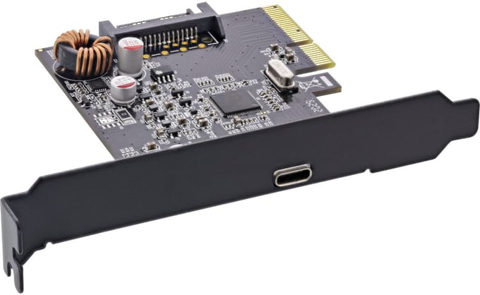 InLine® interfacekaart, PCIe x4, USB 3.2 Gen.2x2, 1x USB-C