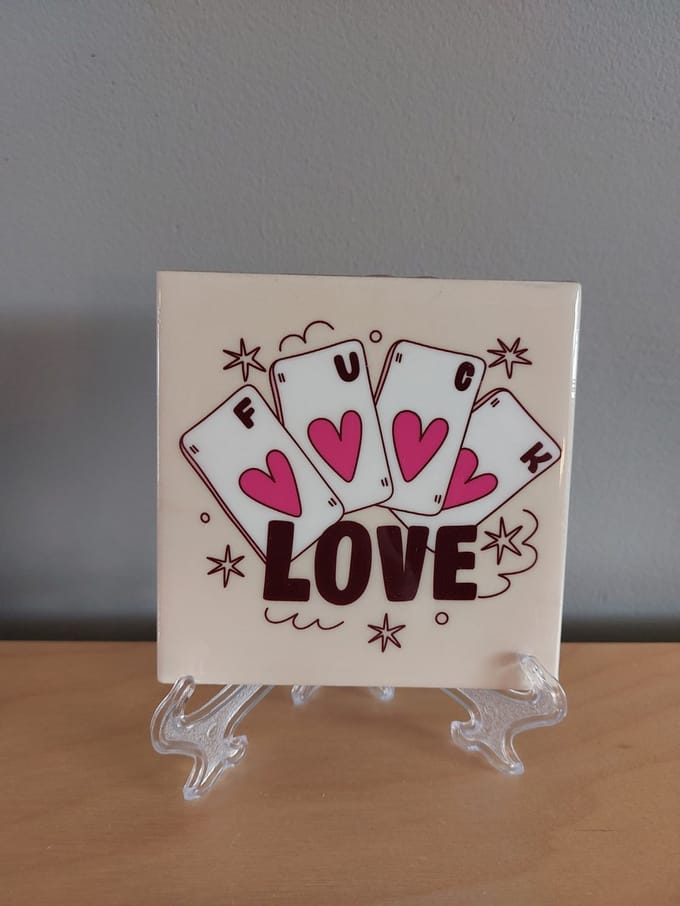 Tegeltje Fck love