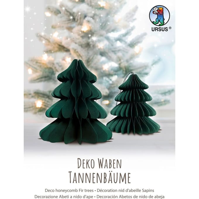 Honingraat kerstboomset - Groen