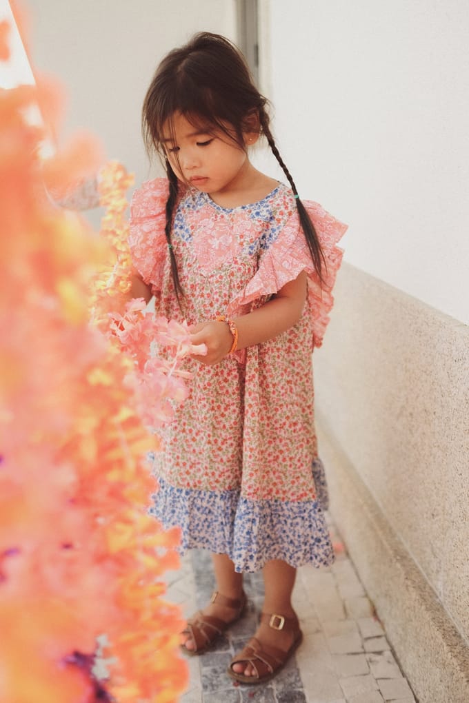 Louise Misha Dress Jyoti Multicolor Patchwork Größe: 12Y | Kleider Outlet | kids