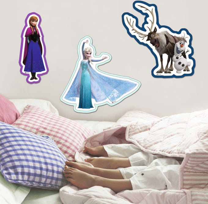 Disney Frozen - Foam Muurstickers - Set van 3