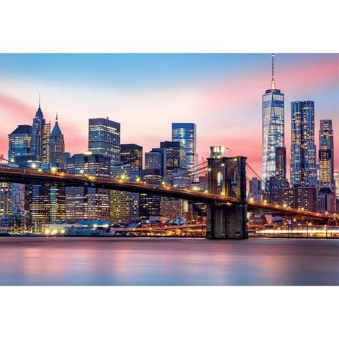 EDUCA - puzzel 1000 stuks - Brooklyn Bridge - NEON