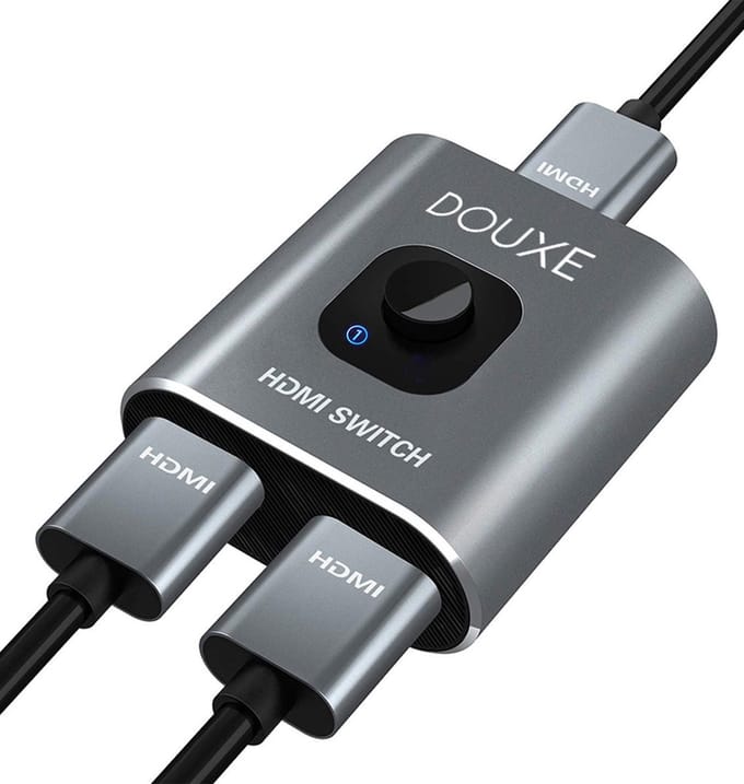 Douxe® HDMI Switch - 4K HDMI-Switch - HDMI Switch voor TV, monitoren, game consoles - Zwart