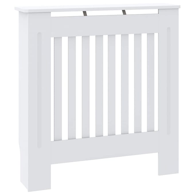 vidaXL Radiatorombouw 78 cm bewerkt hout wit