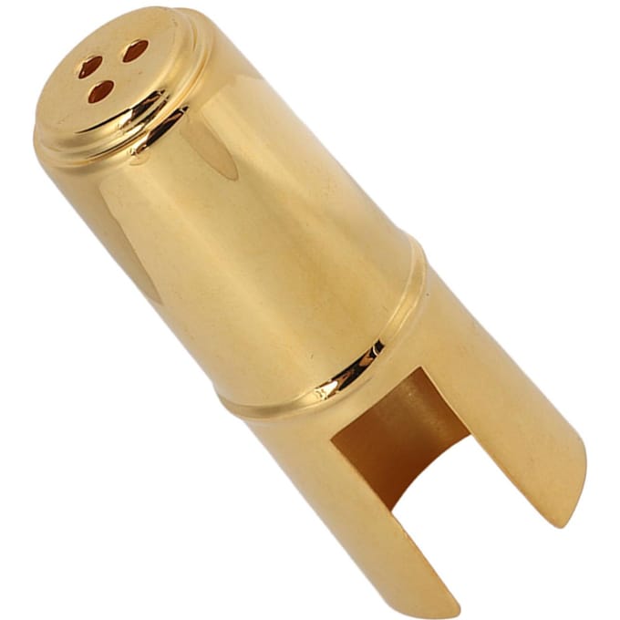 Saxofoon Mondstuk Beschermkap Sax Klarinet Mondstuk Hoes Metaal Instrument Accessoire Alto beige