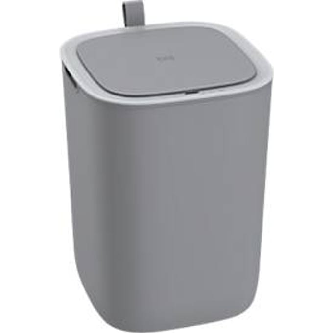 EKO Morandi Smart sensor afvalbak, kunststof, sensor & touch bediening, afsluitring, B 249 x D 249 x H 337 mm, 12 liter, grijs