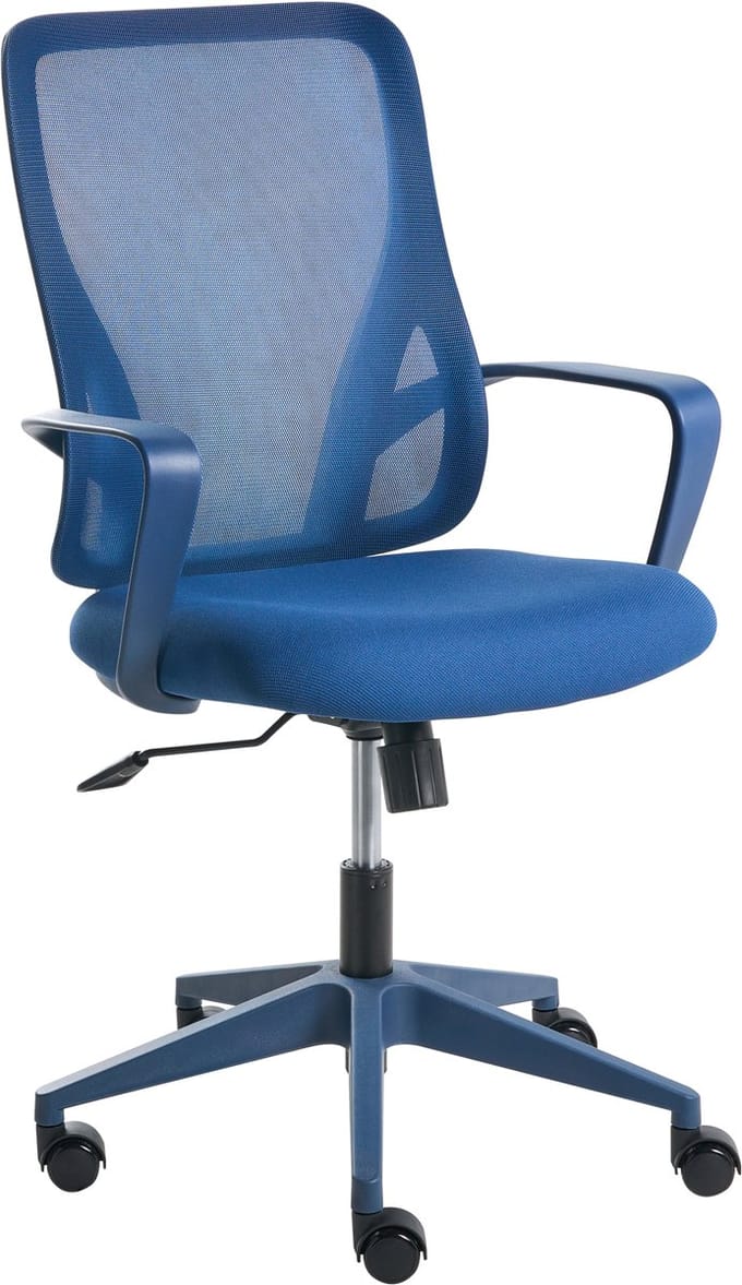 LUMA - Bureaustoel - Blauw - Mesh