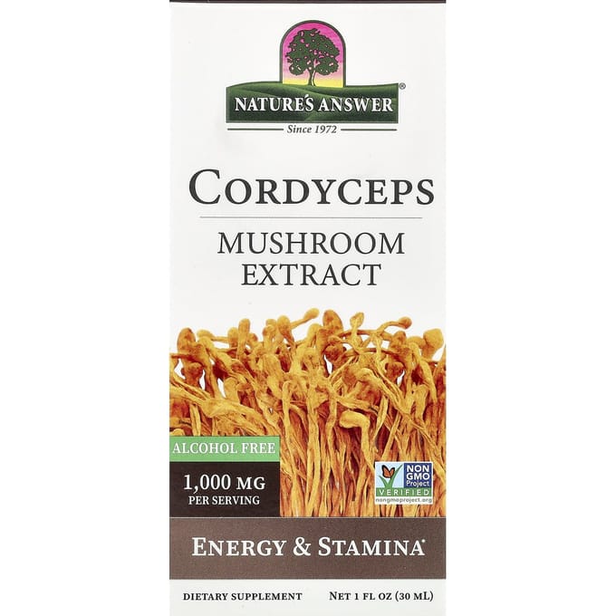 Nature's Answer, Cordyceps Sinensis, Extrait de Champignon, Sans Alcool, 30 ml (1 fl oz)