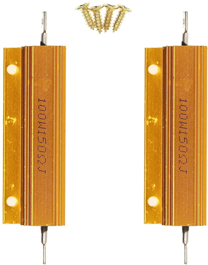 Weerstand Aluminium Behuizing - Component - Elektronica Reparatie - 100W Vermogen - 150 Ohm - Aluminium