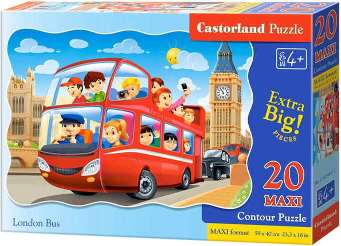 Puzzle 20 Maxi London Bus C-02443-1 - Puzzel 20 Maxi London Bus C-02443-1