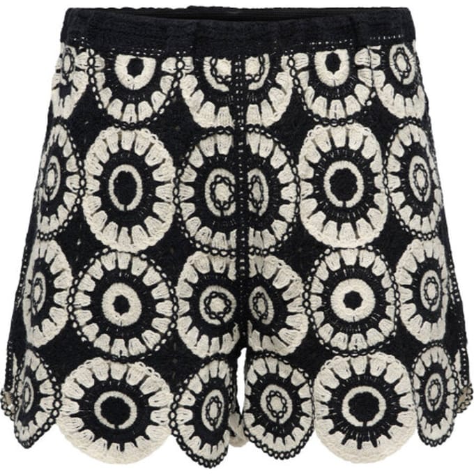 Only Broek Onlyvonne Shorts Jrs 15373523 Black/birch Dames Maat - S
