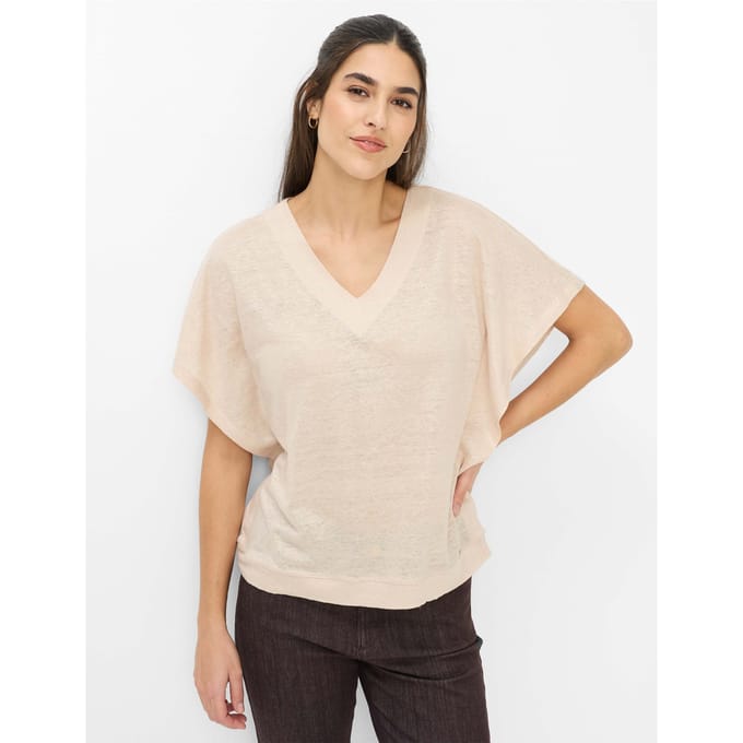 Brax Dames Shirt  Style CASSIE S sandshell, beige, maat 40