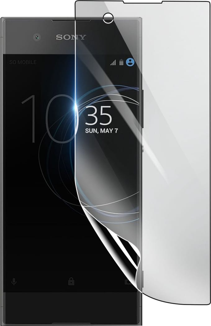 3mk, Geschikt voor Sony Xperia L1, Schokbestendige Hydrogel Screenprotector, Transparant