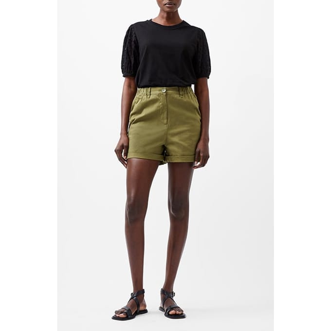 French Connection Chino Short Khaki Taglia: 6 | Pantaloncini Outlet | Donna | Marrone