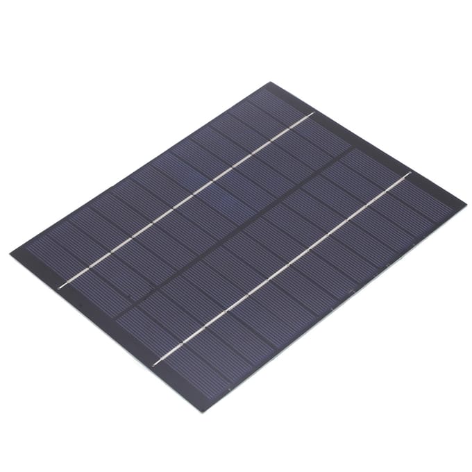 5.2W 12V Mini Zonnepaneel Polycrystalline Silicium Zonne DIY Module Systeem 5521DC Uitgang gray