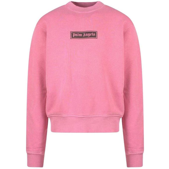 Palm Angels Unisex Volwassenen Logo Sweatshirt (Roze)