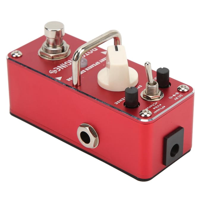 Roterende Speaker Simulator Pedaal Metaal Rood Gitaar Effectpedalen met 3 Effectmodi white