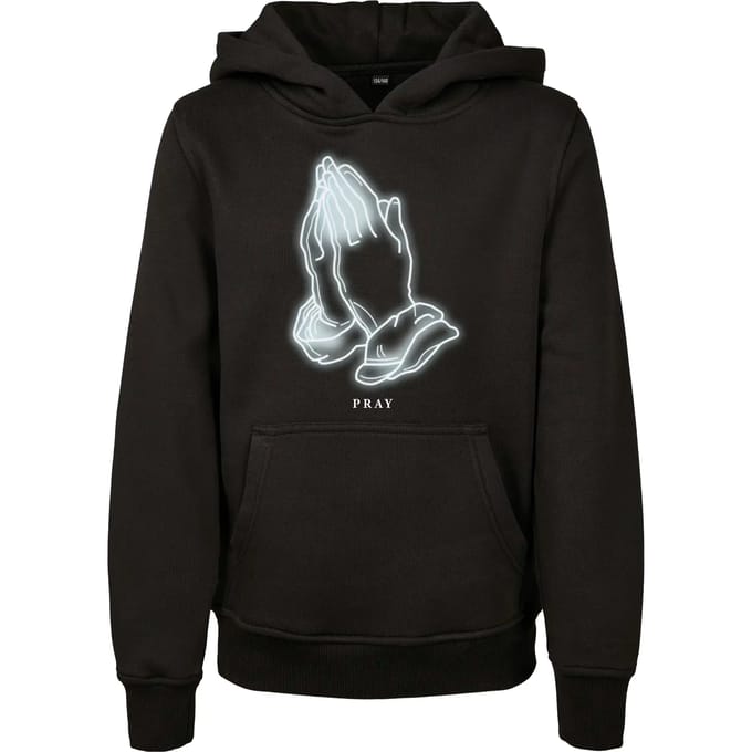 Kinder hoodie Mister Tee pray glow