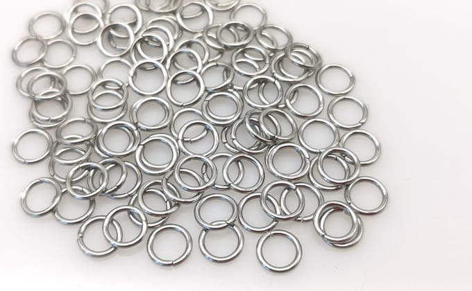 Lili 41 RVS Open ringetjes - 7 mm voor sieraden maken - 100 stuks