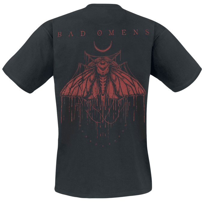 Bad Omens T-shirt - Moth - S tot 4XL - voor Mannen - zwart