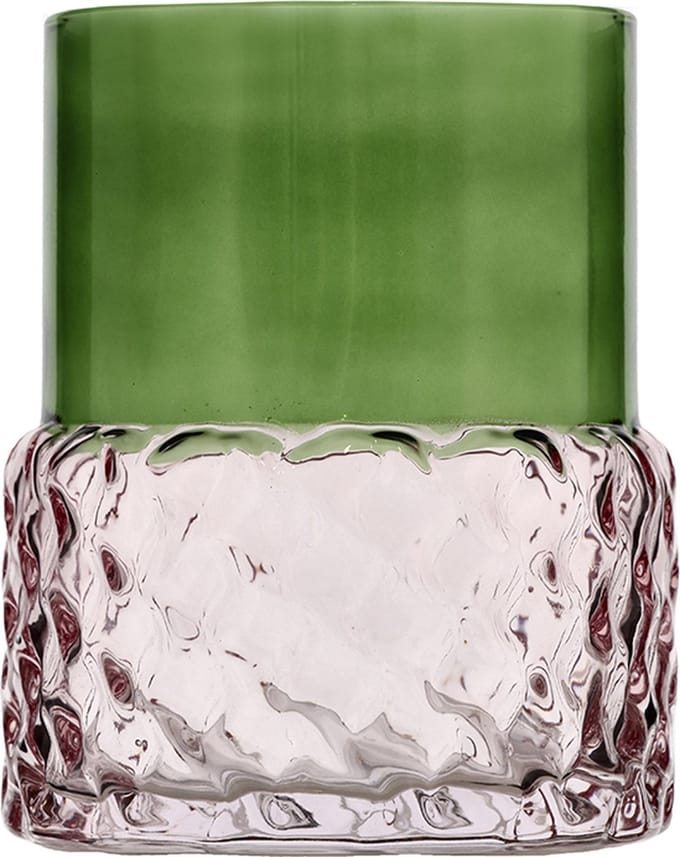 Villa Collection Glow Theelichthouder Dia 7,7 x 10 cm Groen/Roze