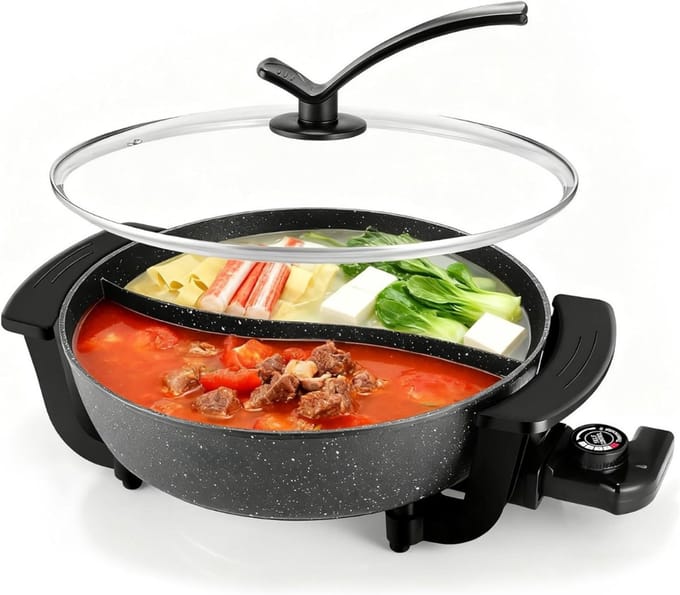 SCH® Hotpot Electrisch - Hotpot - Zwart - ‎31cm x 39cm x 11cm