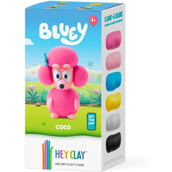 Hey Clay Boetseerklei Bluey LIMITED EDITION Coco